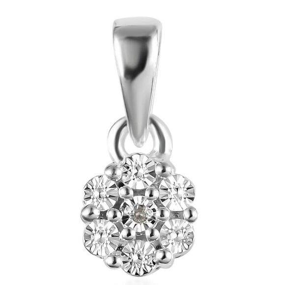 Diamond Pendant and Chain - Picture 5 of 6